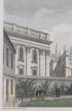 Gonville and Caius College, Cambridge etching after Richard Bankes Harraden