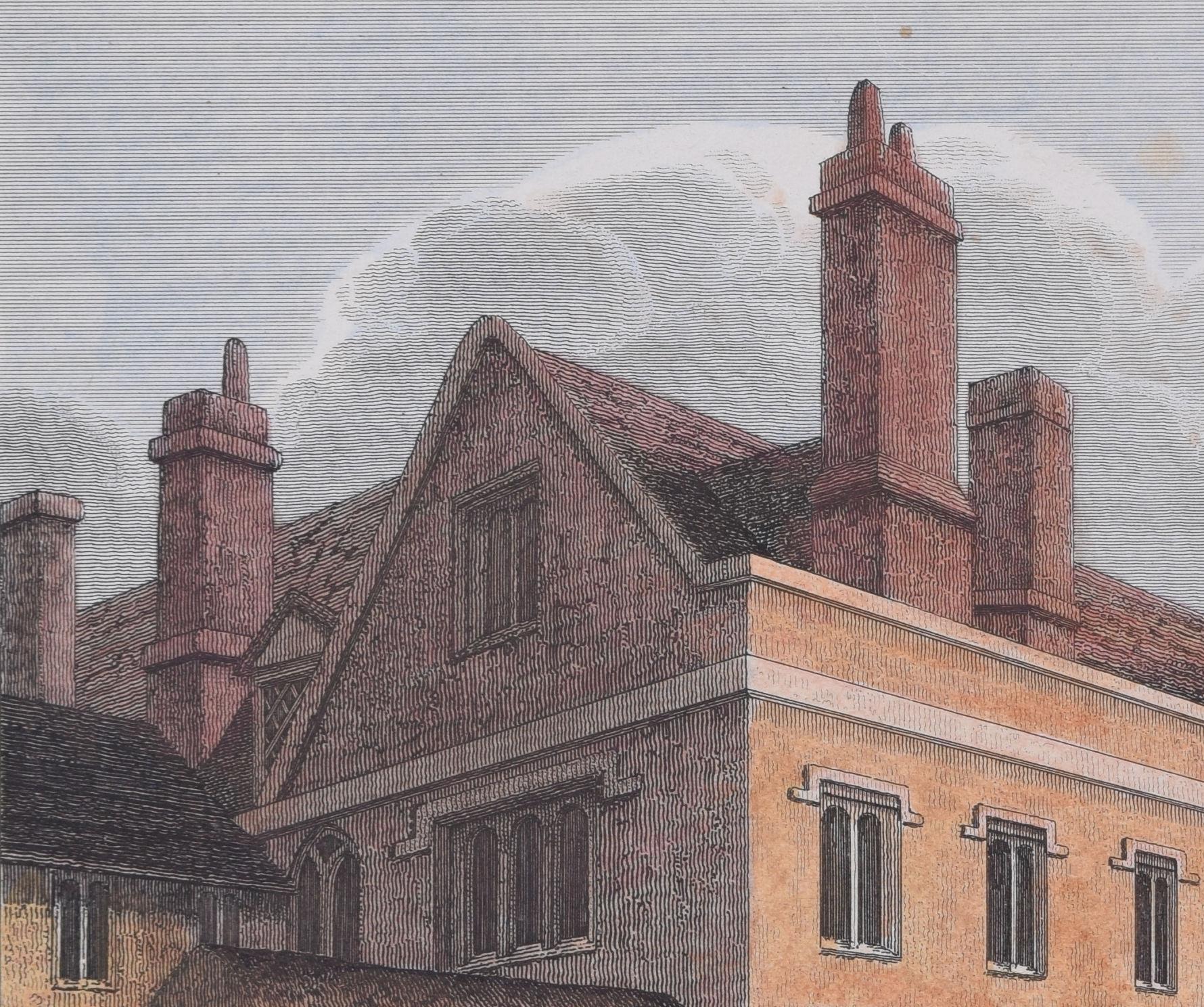 Magdalene College, Cambridge hand-coloured etching after Richard Bankes Harraden For Sale 1