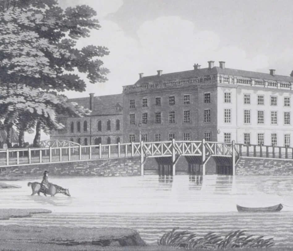 Queen's College, Cambridge, engraving by Richard Bankes Harraden For Sale 2