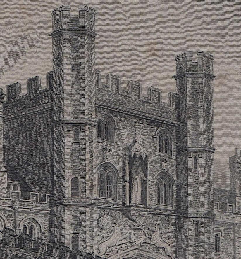 St John's College, Cambridge grabado por Richard Bankes Harraden en venta 3