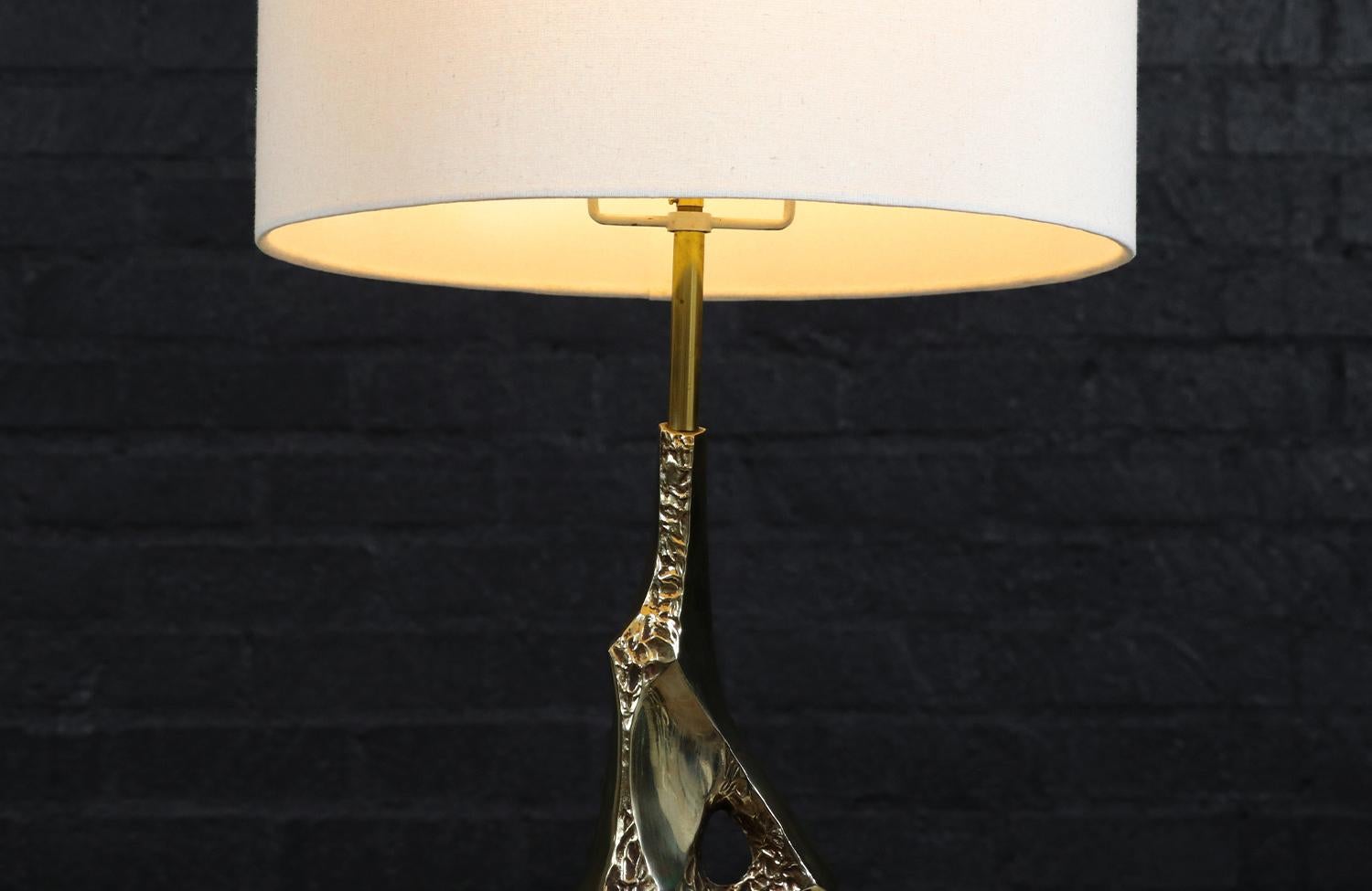 Richard Barr Brutalist Table Lamp for Laurel Lamp Co. In Excellent Condition For Sale In Los Angeles, CA