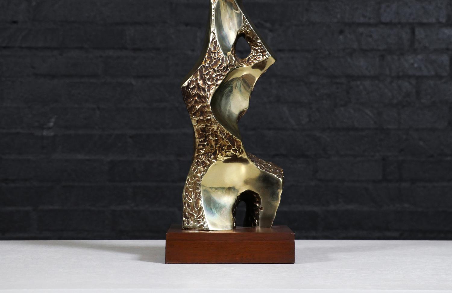 Richard Barr Brutalist Table Lamp for Laurel Lamp Co. For Sale 1