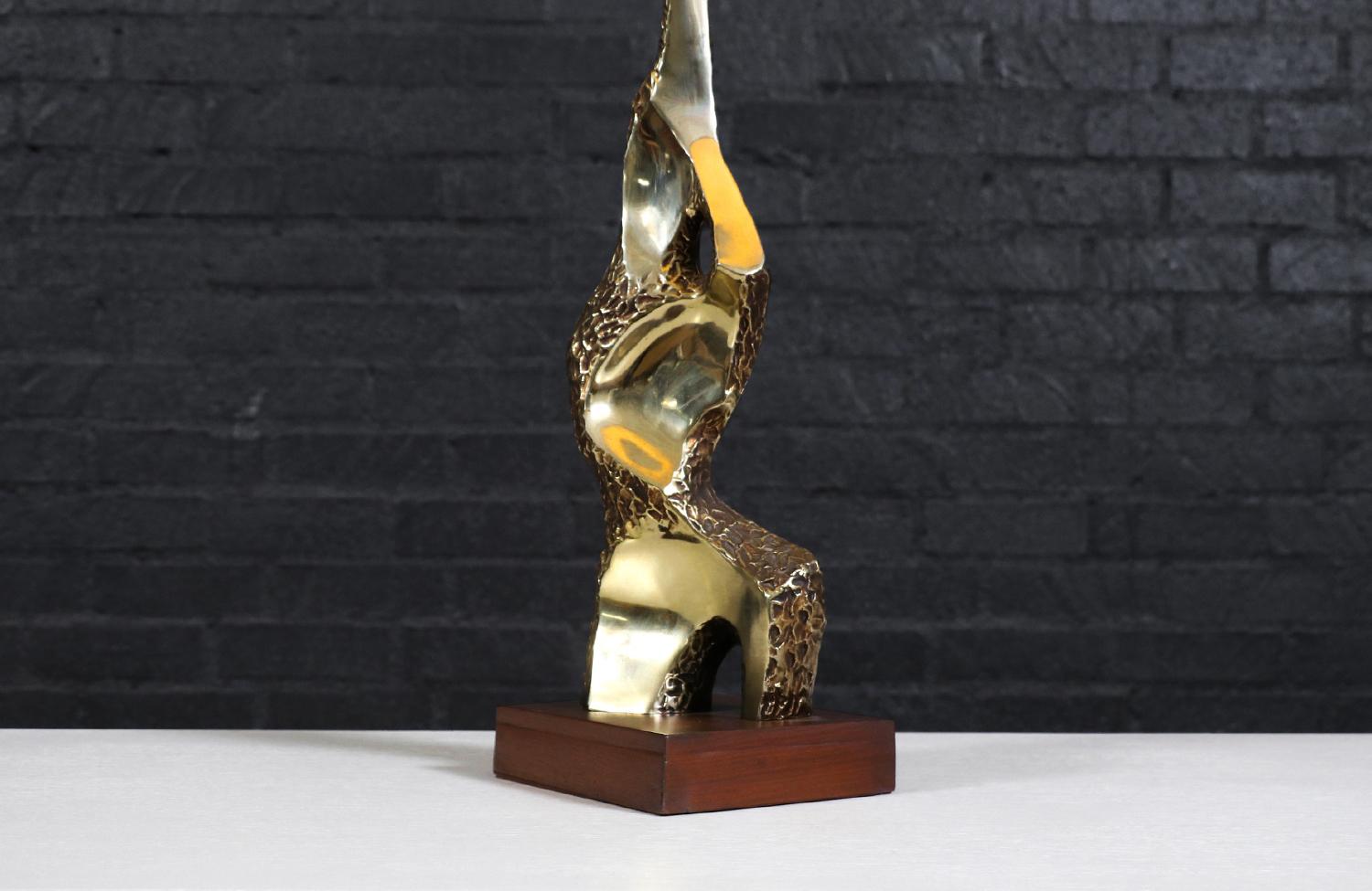 Richard Barr Brutalist Table Lamp for Laurel Lamp Co. For Sale 2