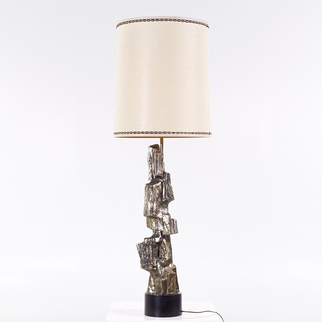American Richard Barr for Laurel Brutalist Mid Century Lamp For Sale
