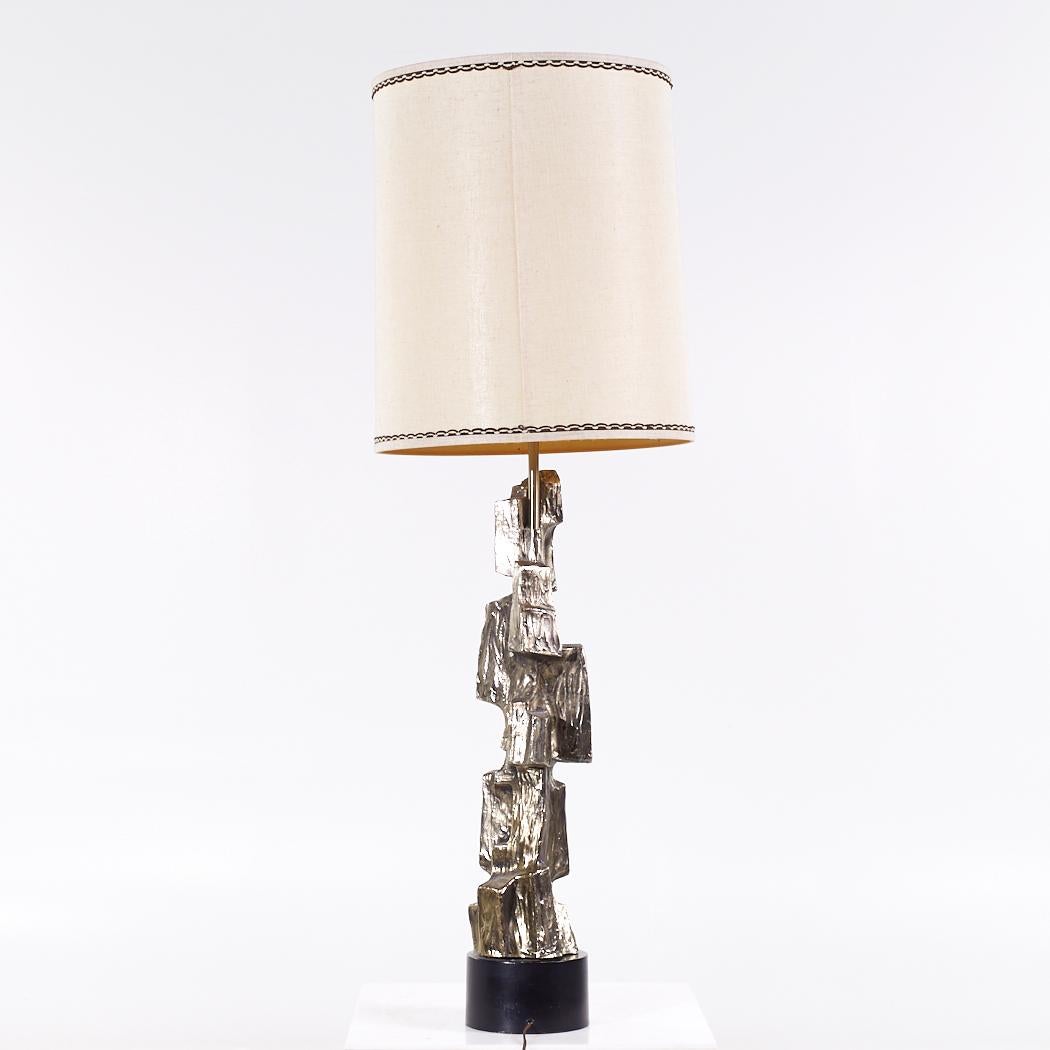 Richard Barr for Laurel Brutalist Mid Century Lamp In Good Condition For Sale In Countryside, IL