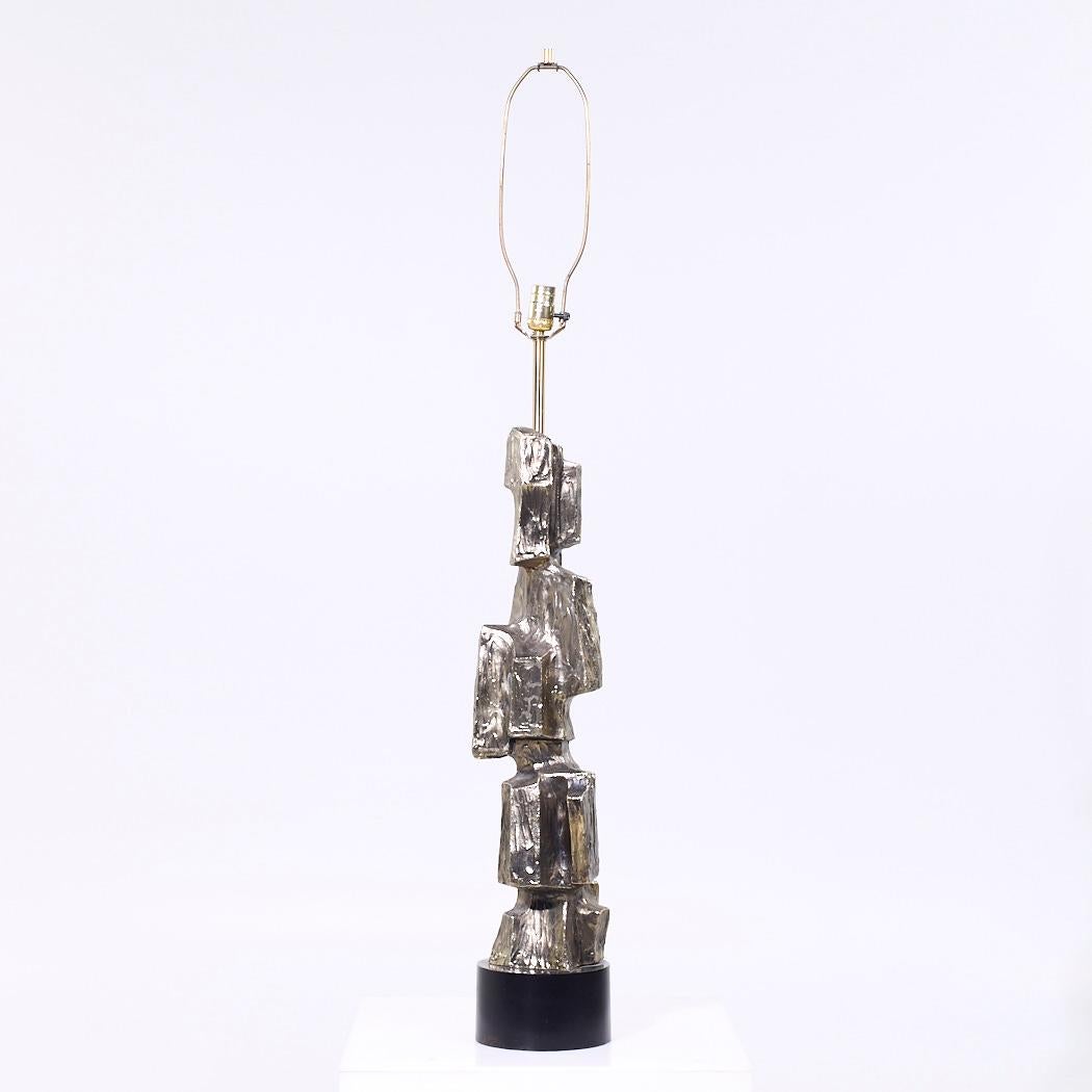Américain Richard Barr for Laurel Brutalist Mid Century Lamp - Pair en vente