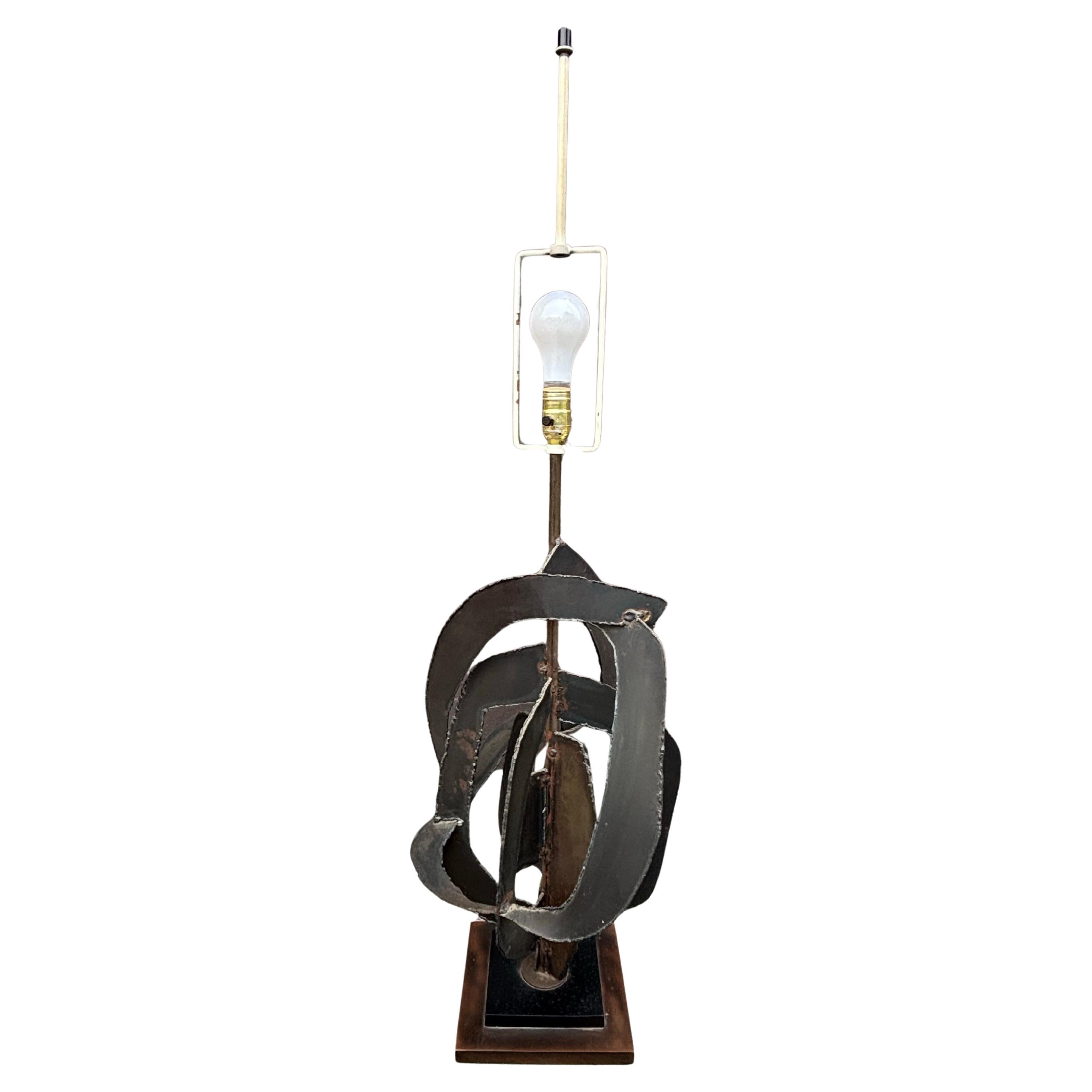 Richard Barr for Laurel Lighting Brutalist Table Lamp en vente