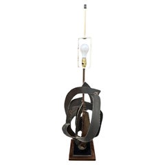 Vintage Richard Barr for Laurel Lighting Brutalist Table Lamp
