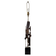 Lampe de table monumentale en fer forgé H-734 de Richard Barr pour Laurel