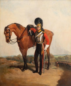Retrato de un officer de la 2ª Guardia Vitalicia, más allá del castillo de Windsor