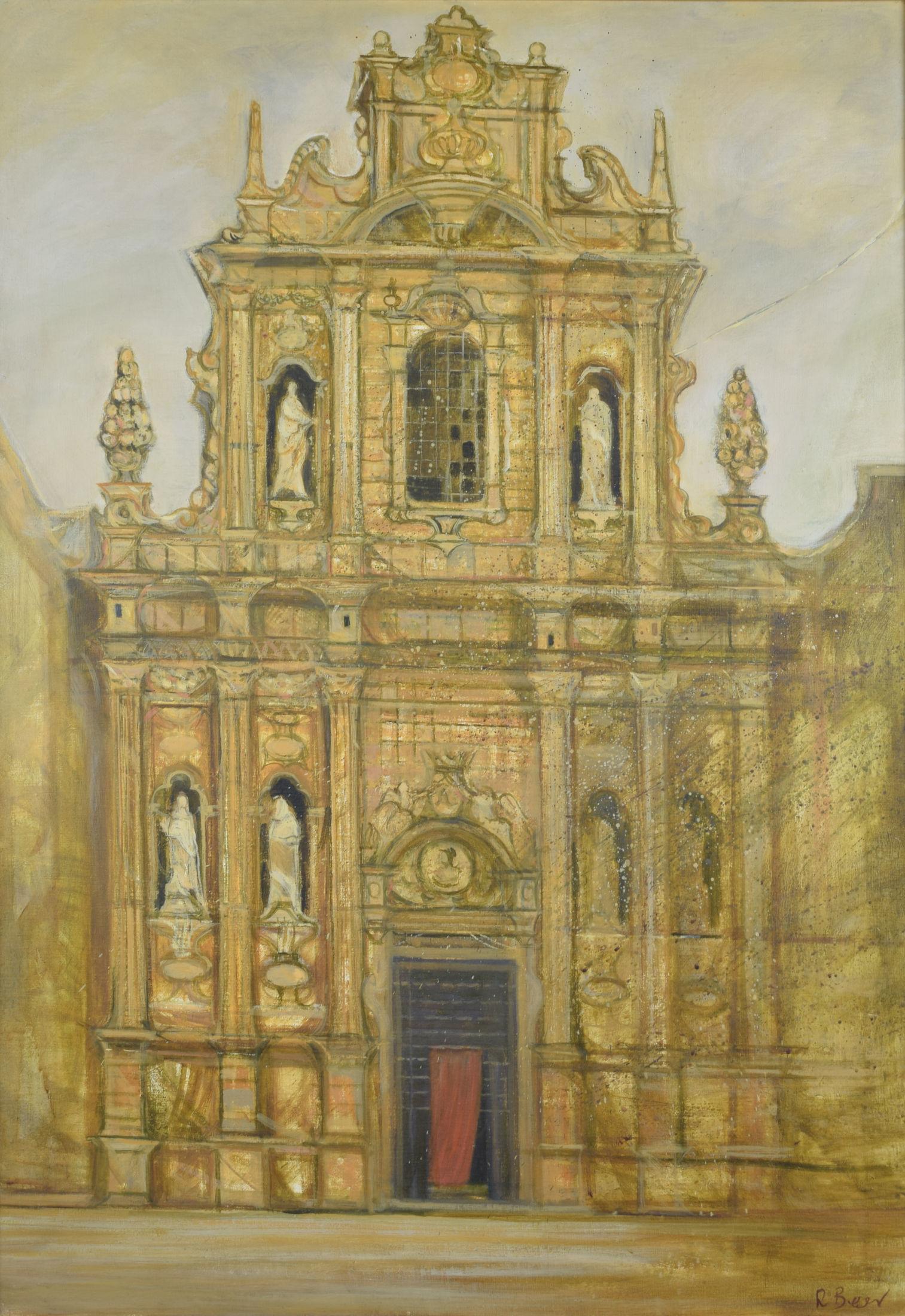 Lecce Cathedral, Puglia painting by Richard Beer