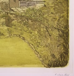 Oxford Spires All Souls College Radcliffe Camera etching by Richard Beer