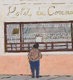 Richard Beer Hotel du Commerce French France oil painting Modern British Art