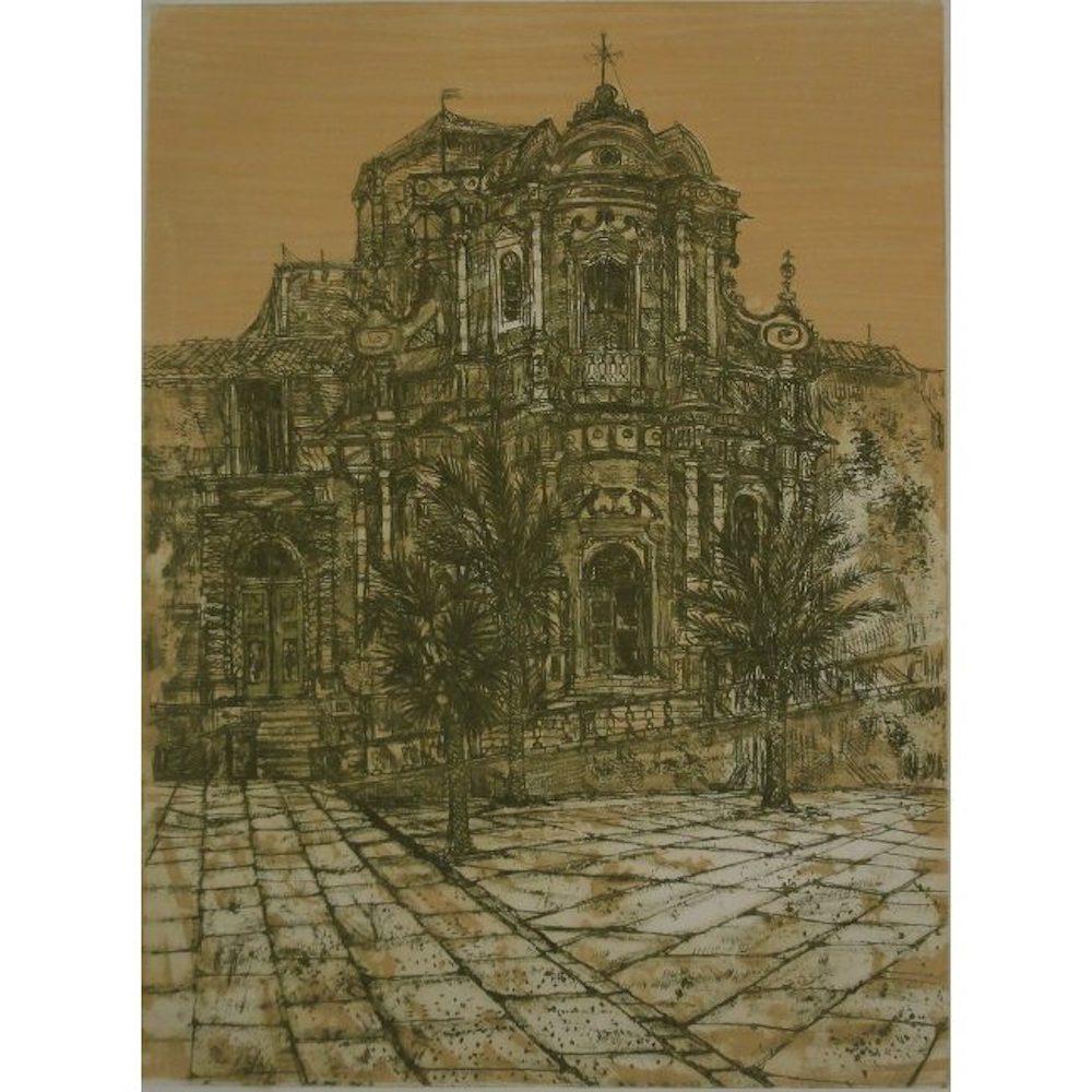 Richard Beer, 'Noto II' Sicily Etching and Aquatint (1966) Modern British Art 