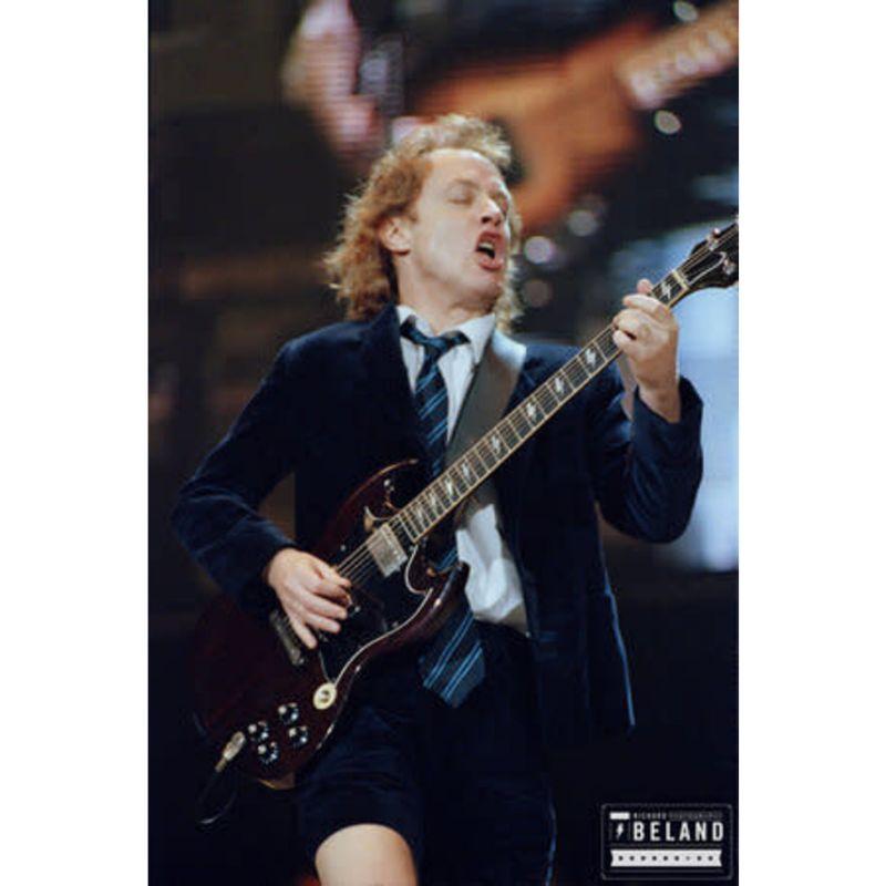 Richard Beland Color Photograph - Angus Young, ACDC - Air Canada Centre 2000