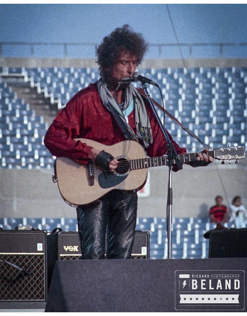 Color Photograph Richard Beland - Bob Dylan - Rich Stadium, NY, Buffalo, 1986