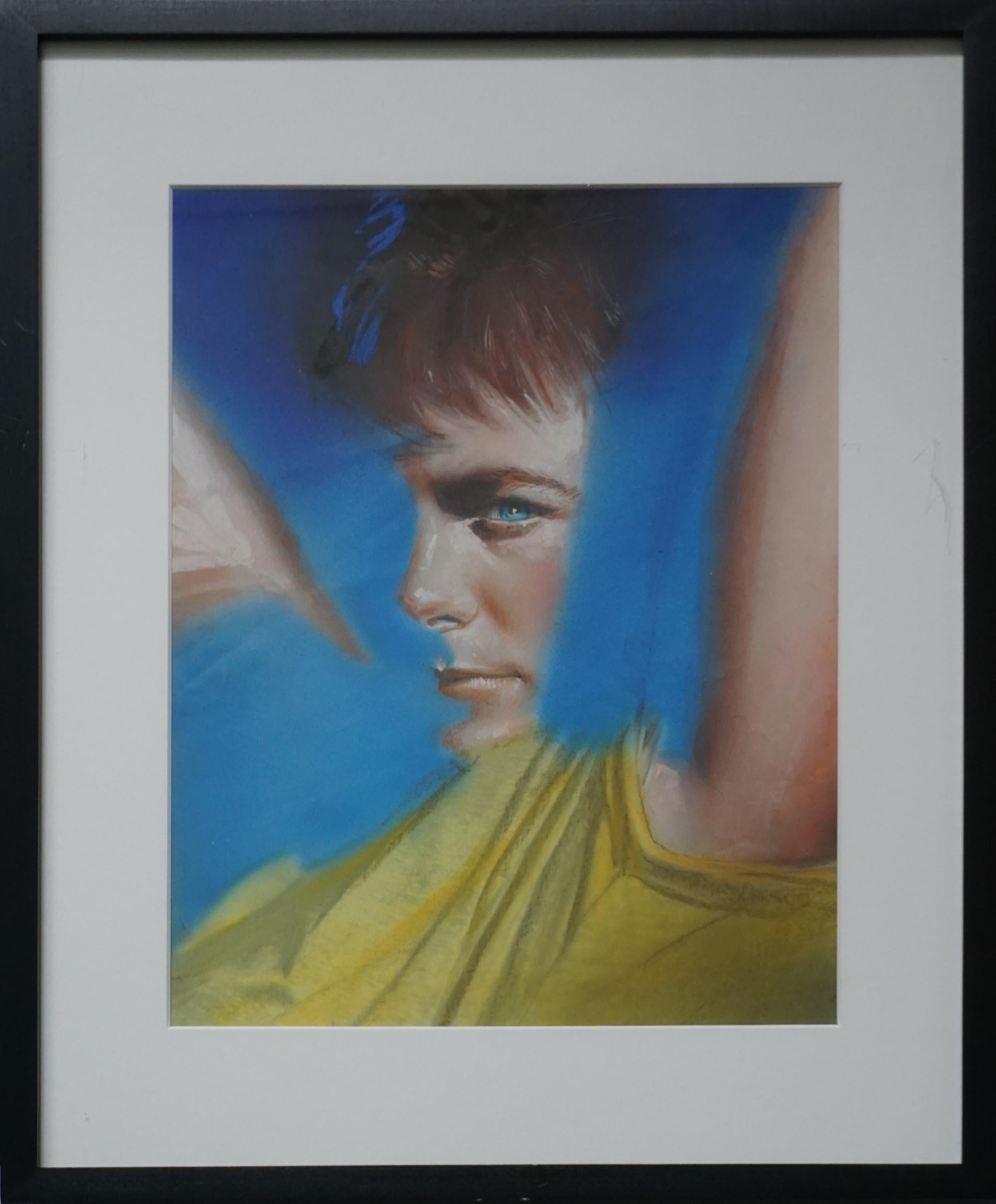 Pop Art portrait of Actor Michael J. Fox for Andy Warhol’s Interview Magazine - Painting by Richard Bernstein