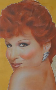 Pop Art portrait of Actress Bette Midler for Andy Warhol’s Interview Magazine