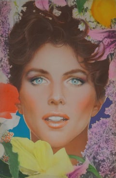 Pop Art portrait of Actress Clio Goldsmith for Andy Warhol’s Interview Magazine