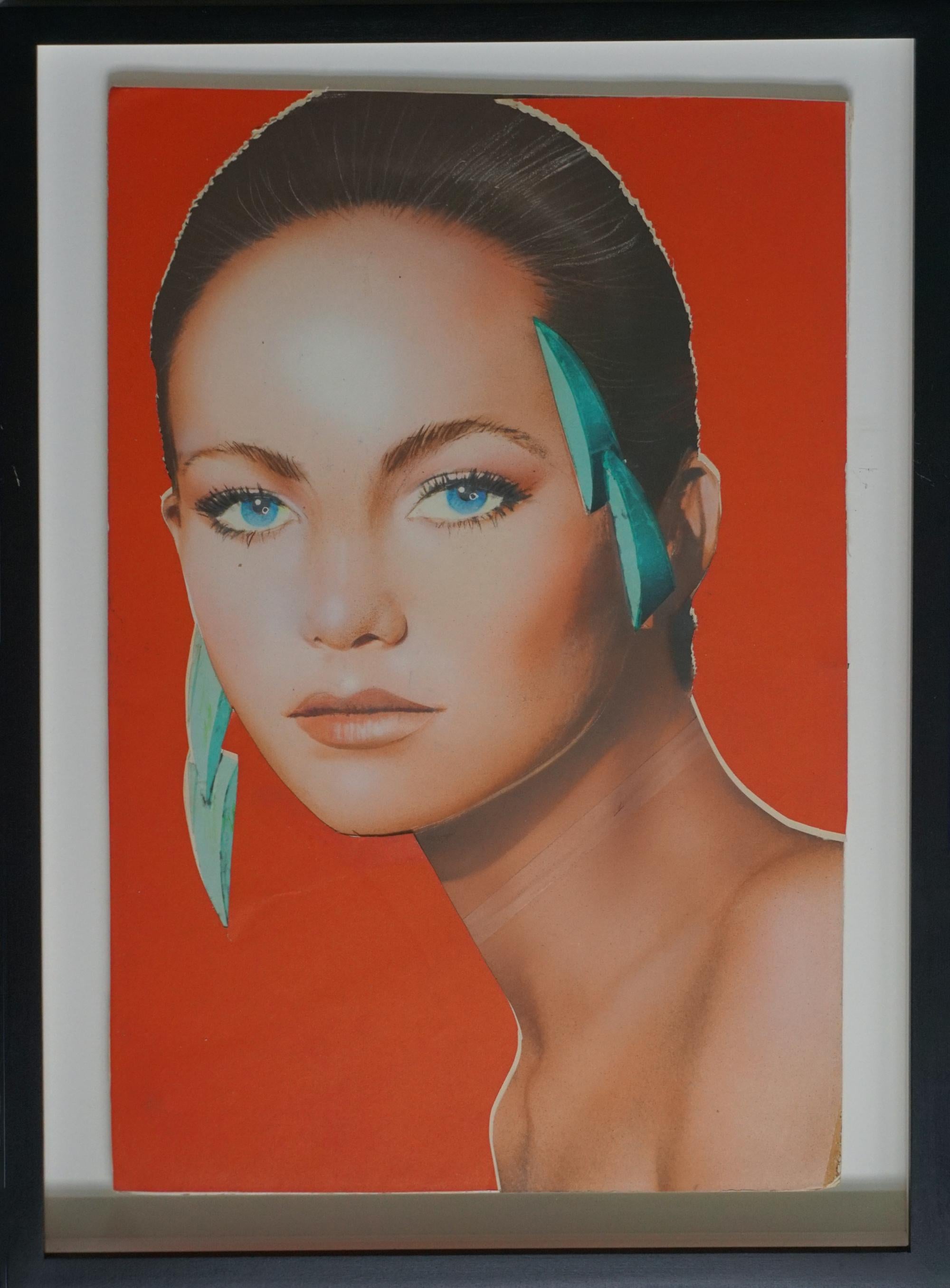Pop Art portrait of Actress Diane Lane for Andy Warhol’s Interview Magazine - Painting by Richard Bernstein