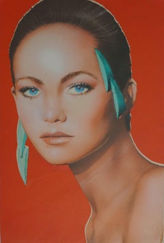 Pop Art portrait of Actress Diane Lane for Andy Warhol’s Interview Magazine