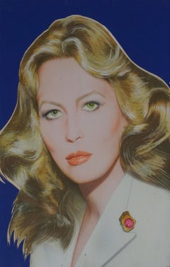 Pop Art portrait of Actress Faye Dunaway for Andy Warhol’s Interview Magazine