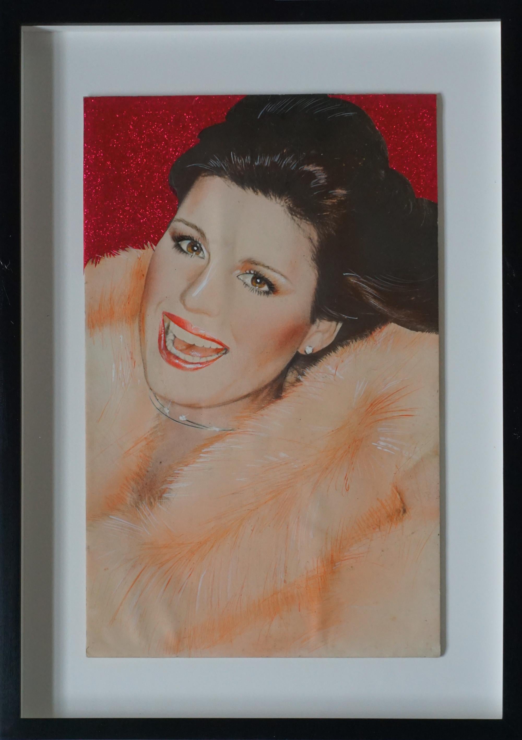 Pop Art portrait of Actress Lucie Arnaz for Andy Warhol’s Interview Magazine - Painting by Richard Bernstein