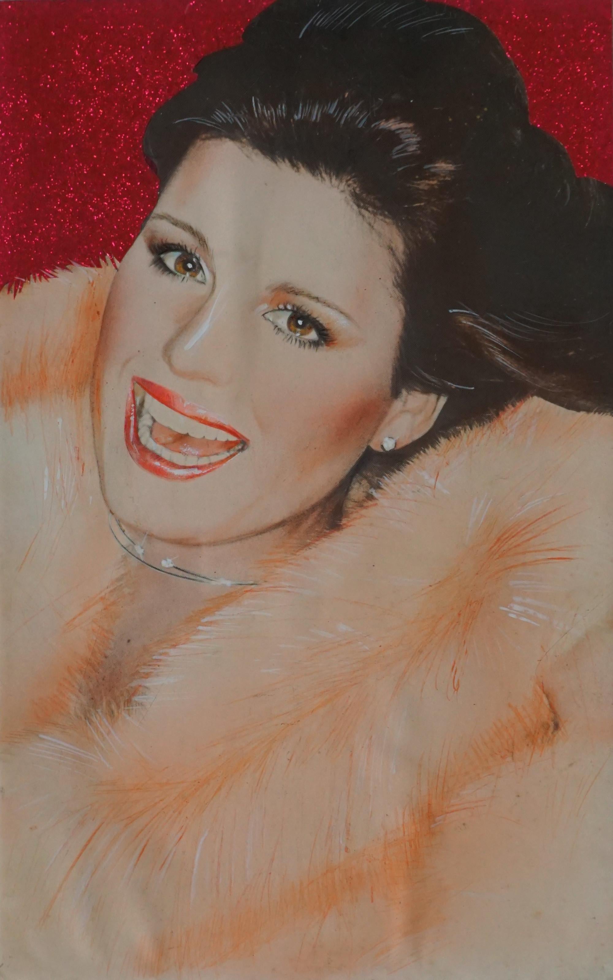 Richard Bernstein Portrait Painting - Pop Art portrait of Actress Lucie Arnaz for Andy Warhol’s Interview Magazine