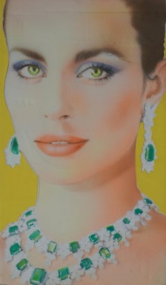 Pop Art portrait of Actress Nastassja Kinski for Warhol’s Interview Magazine