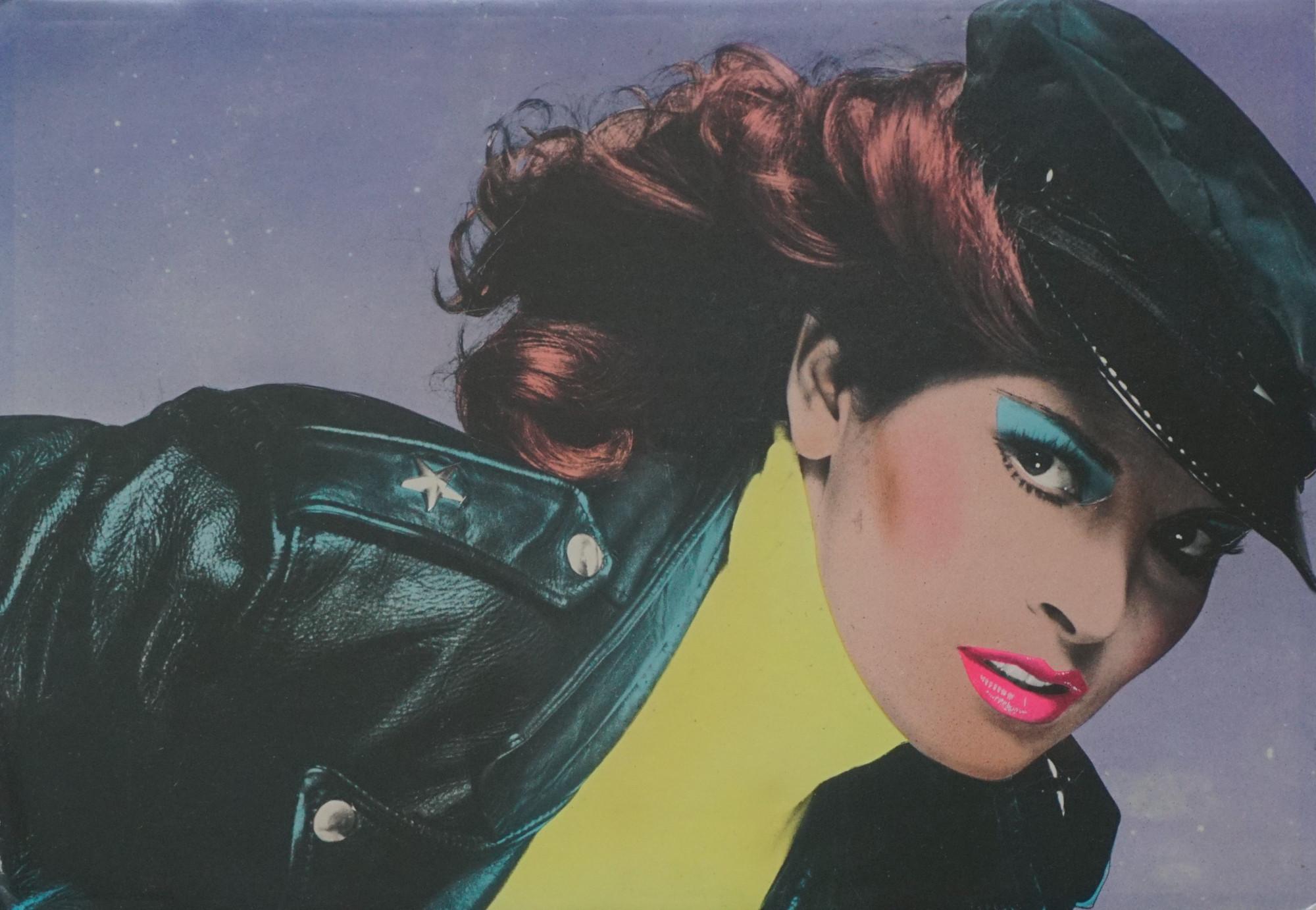 Richard Bernstein Portrait Painting - Pop Art portrait of Actress Raquel Welch for Andy Warhol’s Interview Magazine