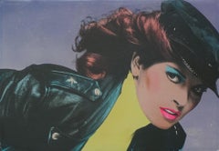 Pop Art portrait of Actress Raquel Welch for Andy Warhol’s Interview Magazine