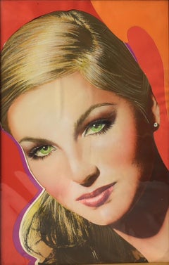 Pop Art portrait of Actress Tatum O’Neal for Andy Warhol’s Interview Magazine