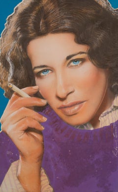 Pop Art portrait of Author Fran Lebowitz for Andy Warhol’s Interview Magazine