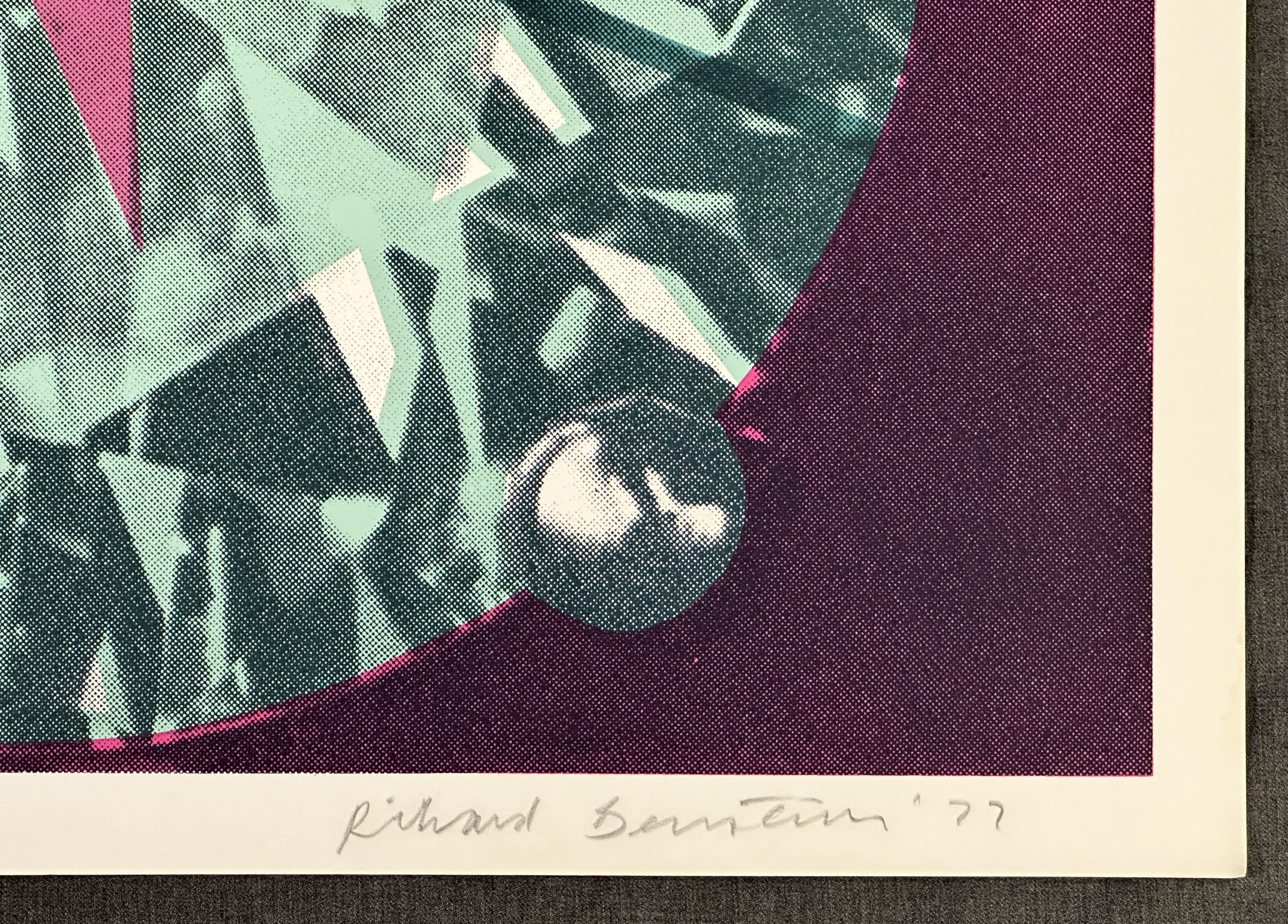 Diamantring 1977 Signierter Siebdruck in limitierter Auflage (Pop-Art), Print, von Richard Bernstein