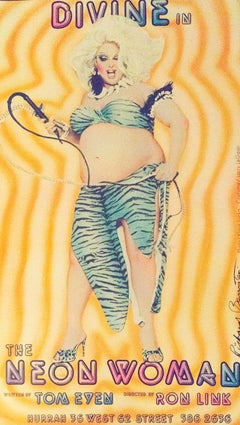 Vintage Divine Neon Woman movie poster