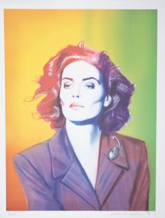 Kelly McGillis silkscreen portrait for Interview Magazine #3/50 signed by artist