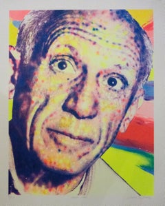 Pablo Picasso Pixels silkscreen signed by Richard Bernstein