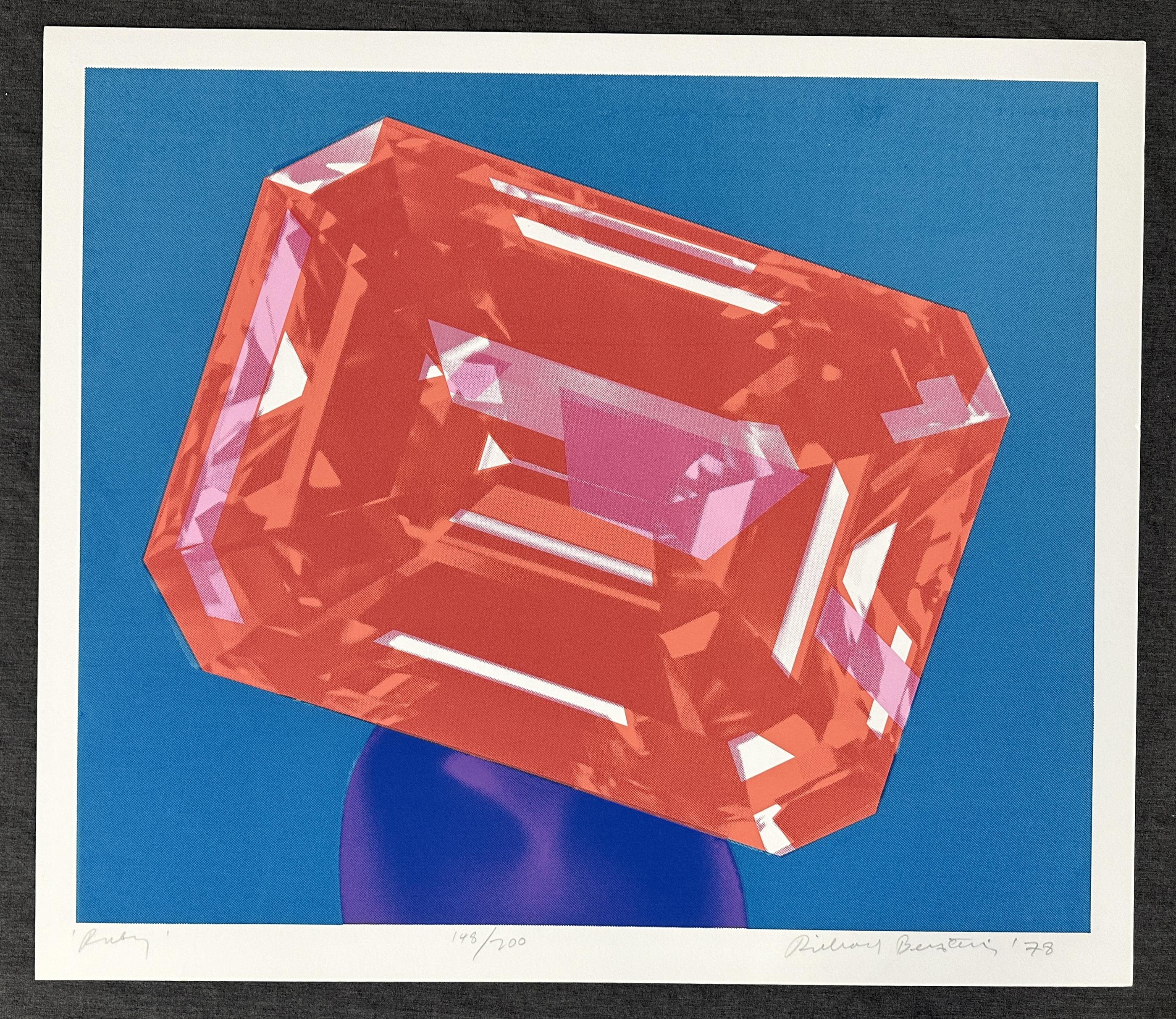 Richard Bernstein
Ruby - 1978
Print - Silkscreen on Heavy Paper
Paper : 30'' x 26'' inches
image size : 28