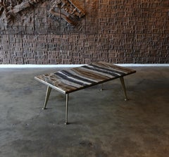 Table basse en onyx Richard Blow pour Montici, vers 1965