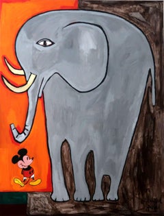 French Contemporary Art Richard Boigeol - L'elephant et la Souris