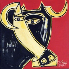 French Contemporary Art Richard Boigeol - Tete De Taureau