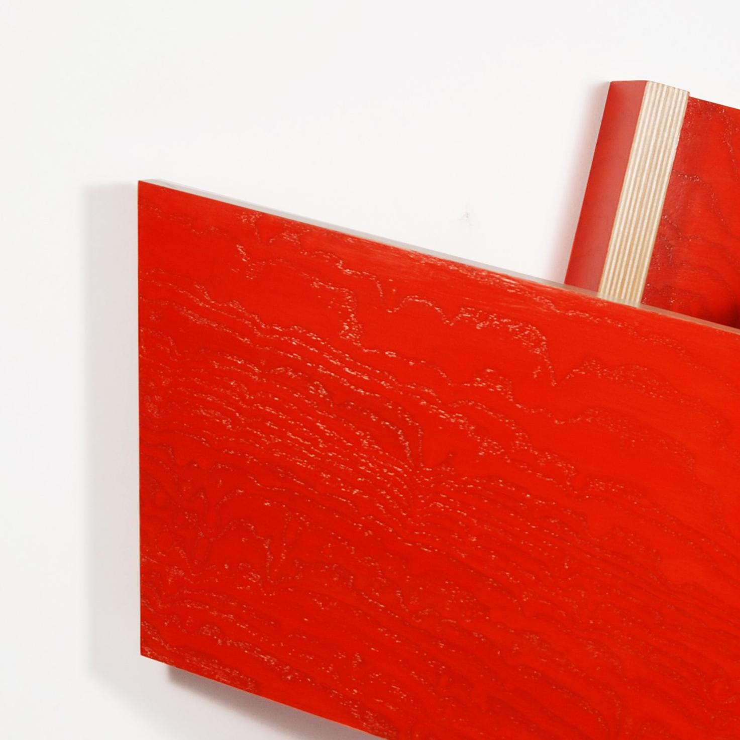 Richard Bottwin, „Red.Center“, Acrylfarbe, Holz  im Angebot 2