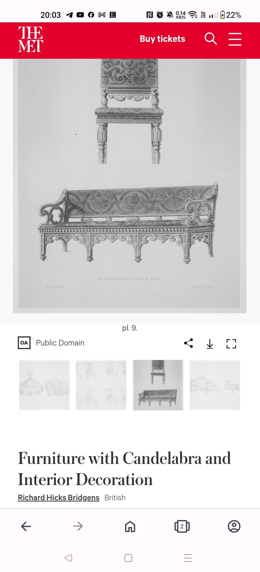 Richard Bridgens, scrivania in legno di quercia in stile rinascimentale inglese. in vendita 1