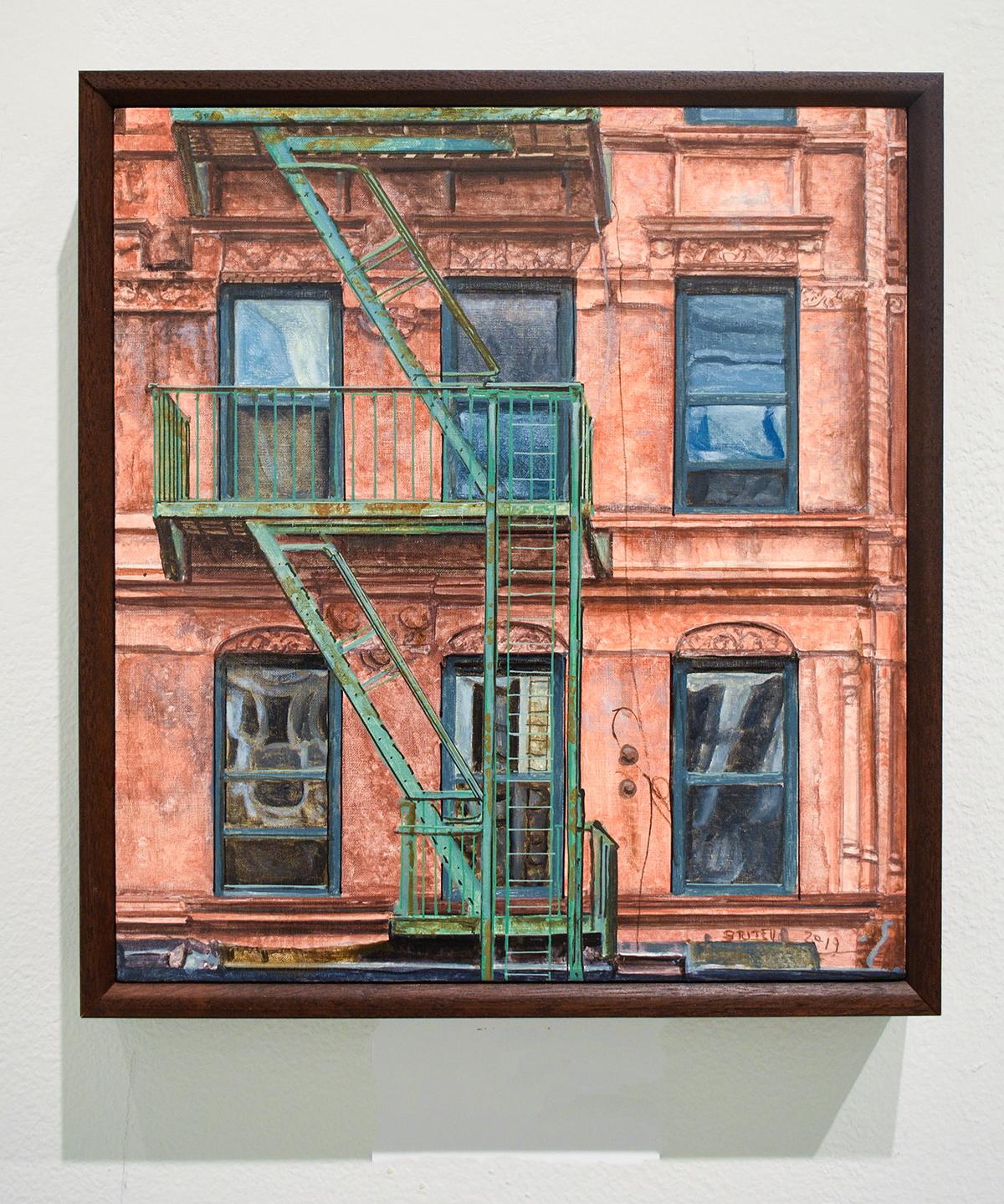 Richard Britell 14th St. and 7th Ave (PhotoRealist Oil Painting of