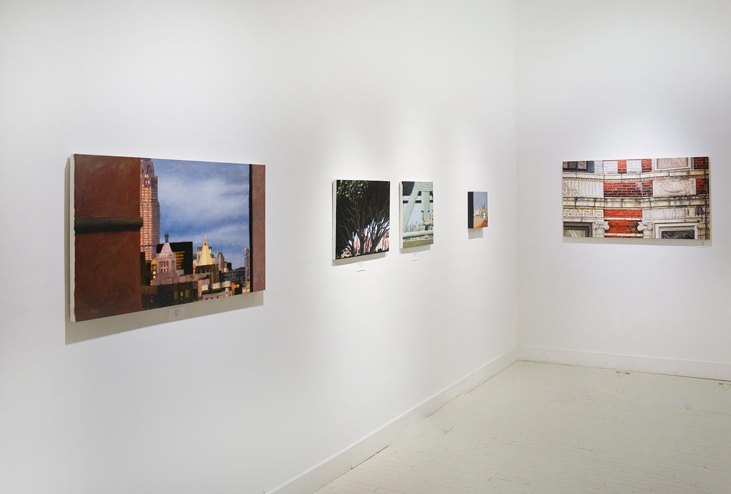 14th Street (fotorealistisches Ölgemälde eines klassischen Ziegelgebäudes in New York City) im Angebot 4