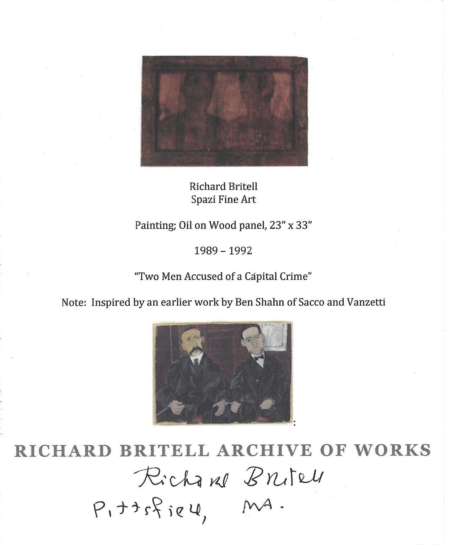 „Two Men Accused of a Capital Crime“, Sacco und Vanzetti, Dartmouth, Ben Shahn im Angebot 2