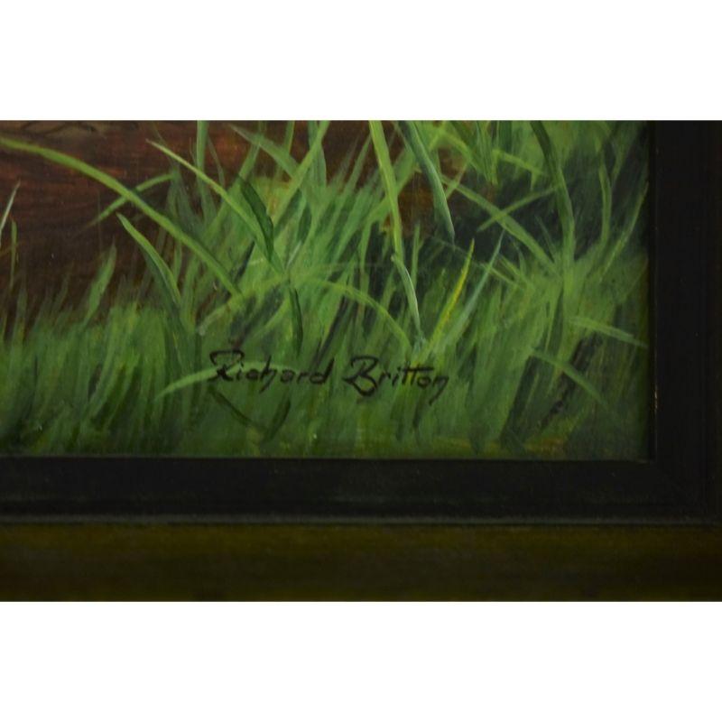 Richard Britton (b.1931-) Gamebirds Oil On Canvas Provenance: C.Z. Guest Estate For Sale 1