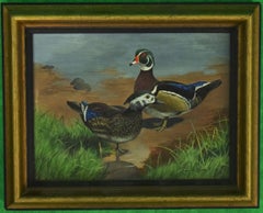 Richard Britton (b.1931-) Gamebirds Oil On Canvas Provenance: C.Z. Guest Estate