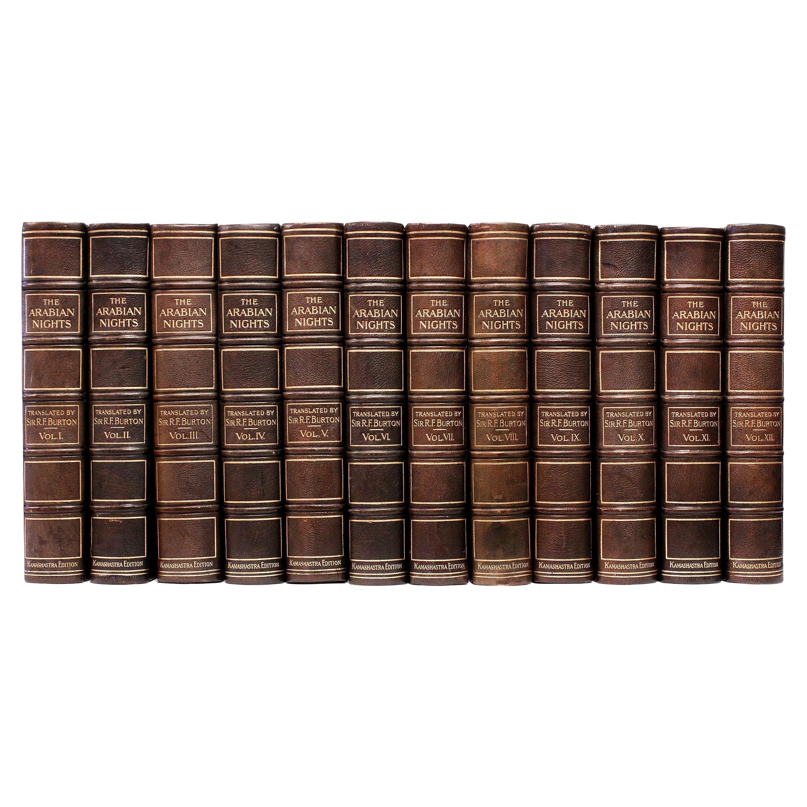 A. Richard Burton. The Book Of The Thousand Nights, 12 volumes, 1897, EN FINE BINDING