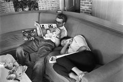 James Dean and Liz Taylor Relaxing During the Filming of GIANT